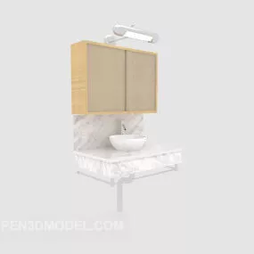 Modern Minimalist Home Bath Cabinet 3d model