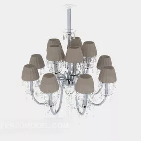 Modern Minimalist Home Chandelier Decor 3d model