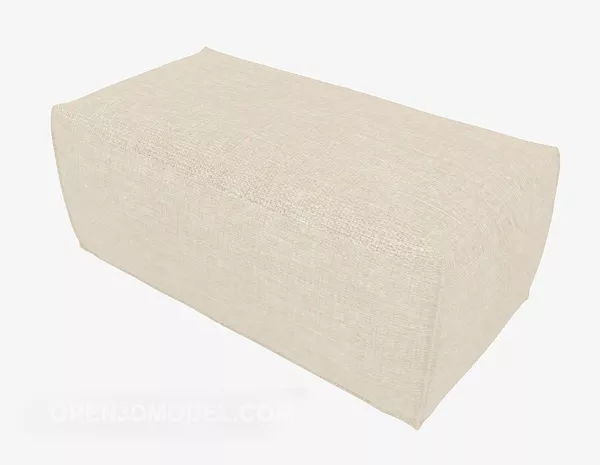 Modern Minimalist Mi-white Sofa Stool 3d model Modern Minimalist Mi-white Sofa Stool 3d model