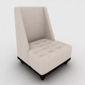 Modern Minimalist Home Single Sofa 3d model