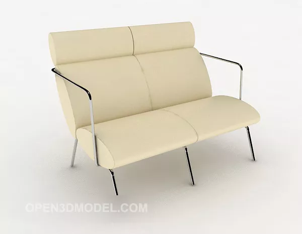 Modern Minimalist Rice White Lounge Chair 3d model Modern Minimalist Rice White Lounge Chair 3d model
