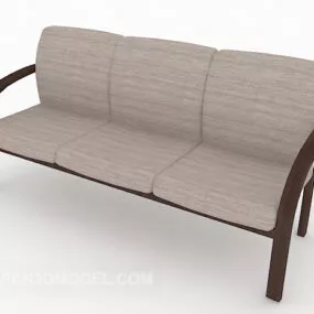 Modern Minimalist Sofa Design 3d model