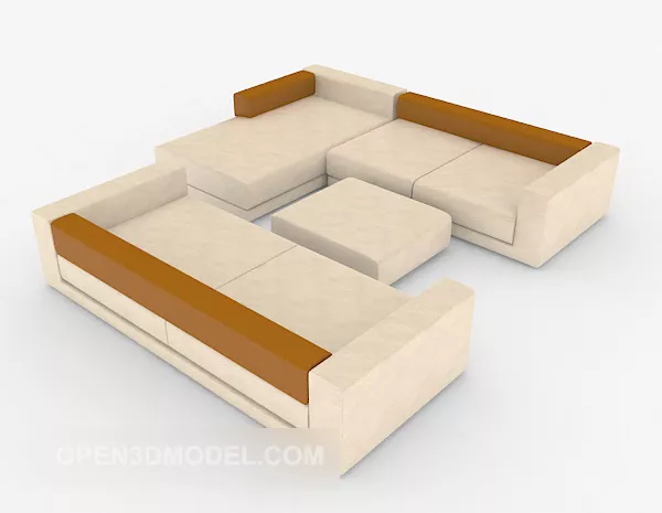 Modern Minimalist Style Combination Sofa 3d model Modern Minimalist Style Combination Sofa 3d model