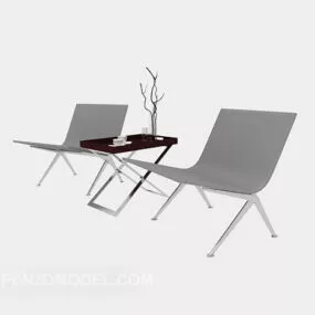 Modern Minimalist Style Lounge Chair 3d model