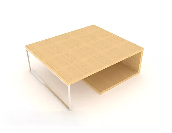 Modern Minimalist Style Wooden Coffee Table 3d model Modern Minimalist Style Wooden Coffee Table 3d model