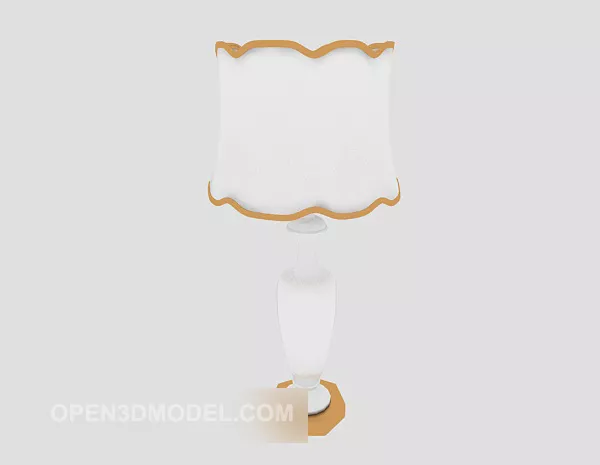 Modern Minimalist Table Lamp White 3d model Modern Minimalist Table Lamp White 3d model