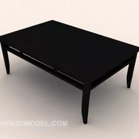 Modern Minimalist Wooden Coffee Table 3d model