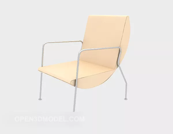Minimalist Yellow Lounge Chair 3d model Minimalist Yellow Lounge Chair 3d model
