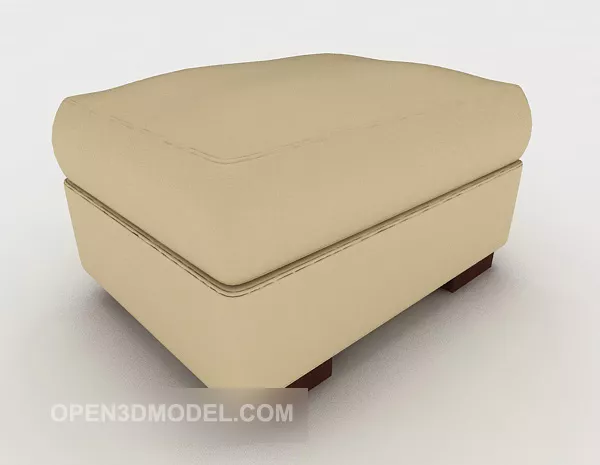 Modern Monochrome Sofa Stool 3d model Modern Monochrome Sofa Stool 3d model
