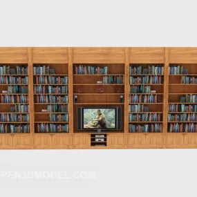 Modern Multi-function Bookcase 3d model