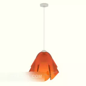 Modern Orange Craft Chandelier 3d model