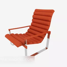 Modern Orange Lounge Chair 3d model