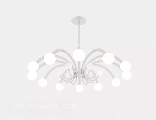 Modern Ordinary Chandelier 3d model Modern Ordinary Chandelier 3d model