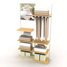 Modern Partition Home Wardrobe 3d model