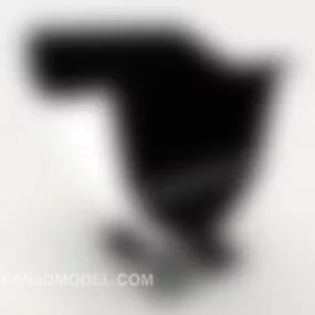 Modern Personality Black And White Sofa 3d model
