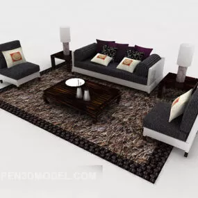 Modern Personality Cloth Sofa 3d model