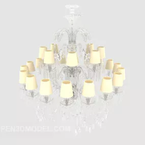 Modern Design Home Crystal Chandelier 3d model