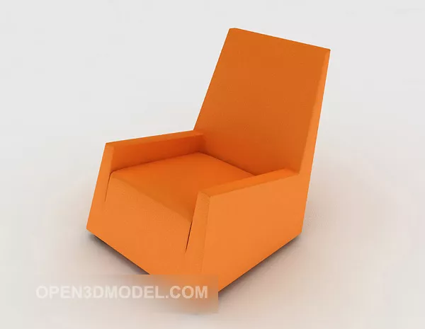 Modern Personality Orange Single Sofa 3d model Modern Personality Orange Single Sofa 3d model