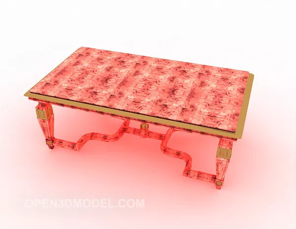 Modern Design Red Plastic Coffee Table 3d model Modern Design Red Plastic Coffee Table 3d model