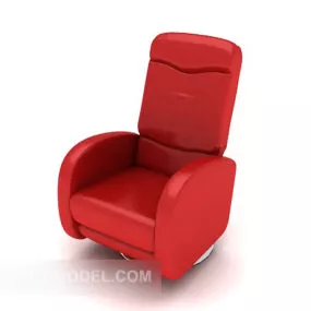 Modern Personality Red Single Sofa 3d model