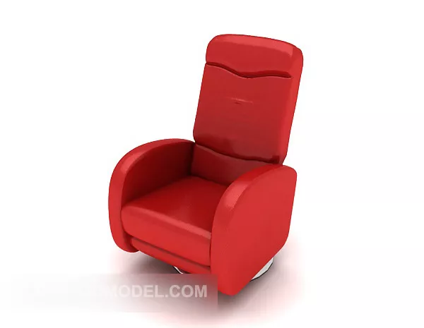 Modern Personality Red Single Sofa 3d model Modern Personality Red Single Sofa 3d model