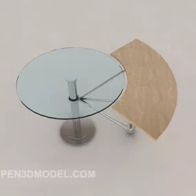 Modern Simple Glass Coffee Table 3d model