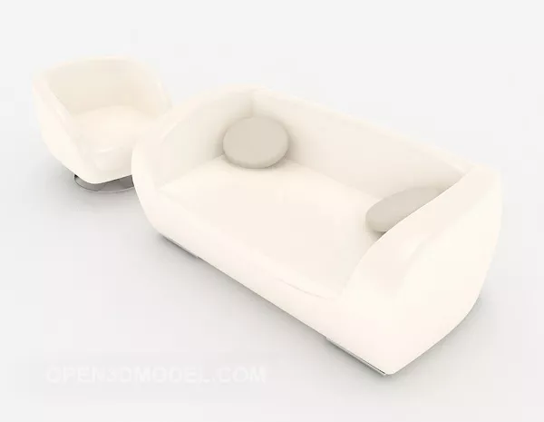 Modern Simple Multi-person Sofa 3d model Modern Simple Multi-person Sofa 3d model