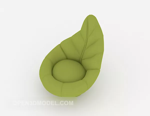 Modern Green Fabric Single Sofa 3d model Modern Green Fabric Single Sofa 3d model