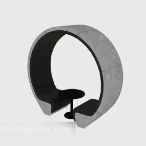 Modern Home Table And Chair 3d model