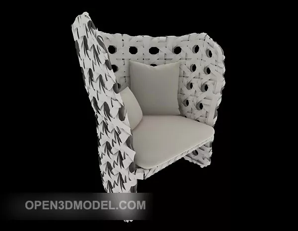 Modern Personality Weaving Casual Chair 3d model Modern Personality Weaving Casual Chair 3d model