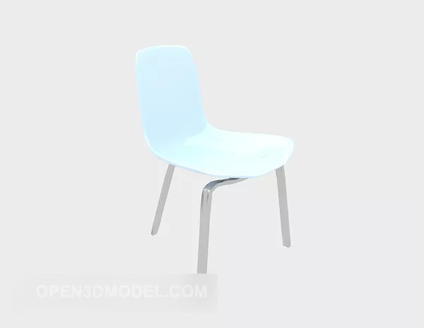 Modern Plastic Lounge Chair 3d model Modern Plastic Lounge Chair 3d model