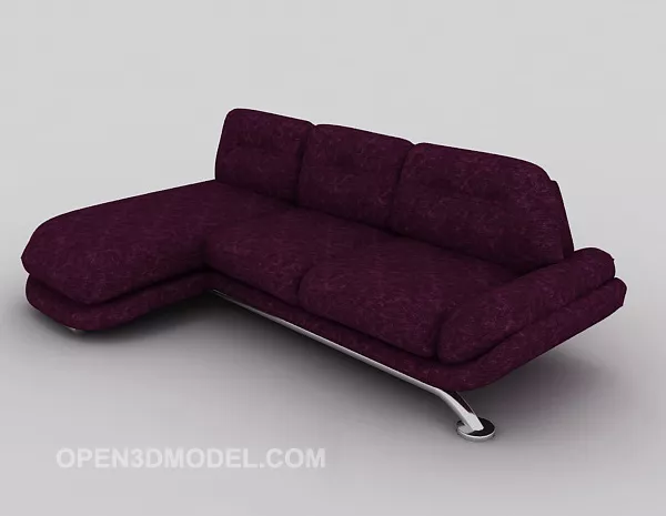 Modern Purple Multiplayer Sofa 3d model Modern Purple Multiplayer Sofa 3d model