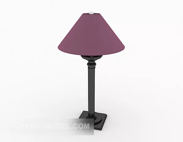 Modern Purple Table Lamp 3d model Modern Purple Table Lamp 3d model