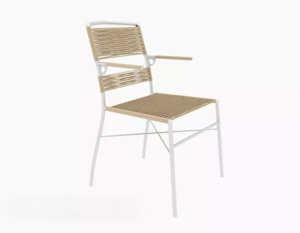 Modern Rattan Chair 3d model Modern Rattan Chair 3d model