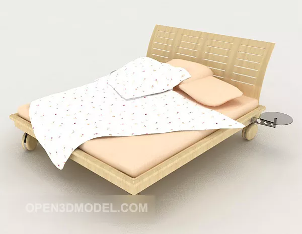 Modern Removable Single Bed Furniture 3d model Modern Removable Single Bed Furniture 3d model