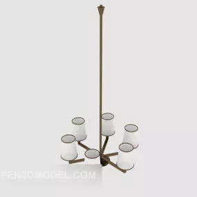 Modern Simple Chandelier 3d model