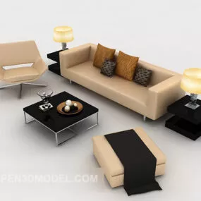 Modern Simple Sofa Sets 3d model