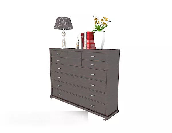 Modern Simple Generous Side Cabinet 3d model Modern Simple Generous Side Cabinet 3d model