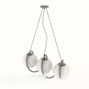 Home Modern Simple Chandelier 3d model