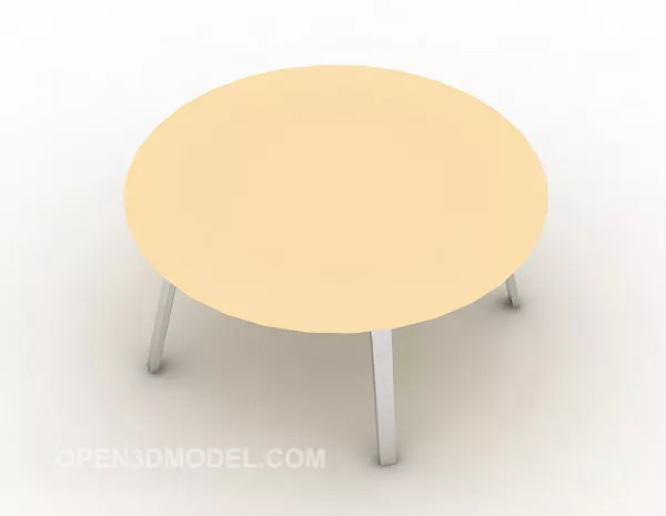 Modern Simple Round Coffee Table 3d model Modern Simple Round Coffee Table 3d model