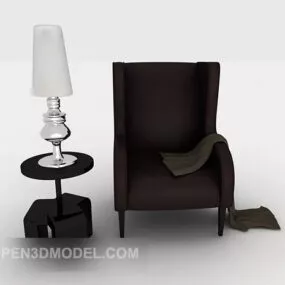 Modern Simple Single Sofa Furniture 3d model