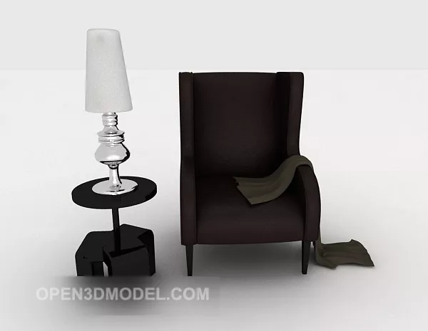 Modern Simple Single Sofa Furniture 3d model Modern Simple Single Sofa Furniture 3d model