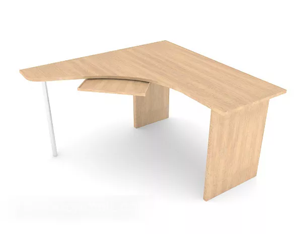 Modern Simple Solid Wood Desk 3d model Modern Simple Solid Wood Desk 3d model