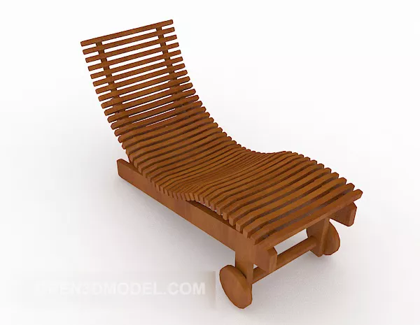 Modern Simple Solid Wood Lounge Chair 3d model Modern Simple Solid Wood Lounge Chair 3d model