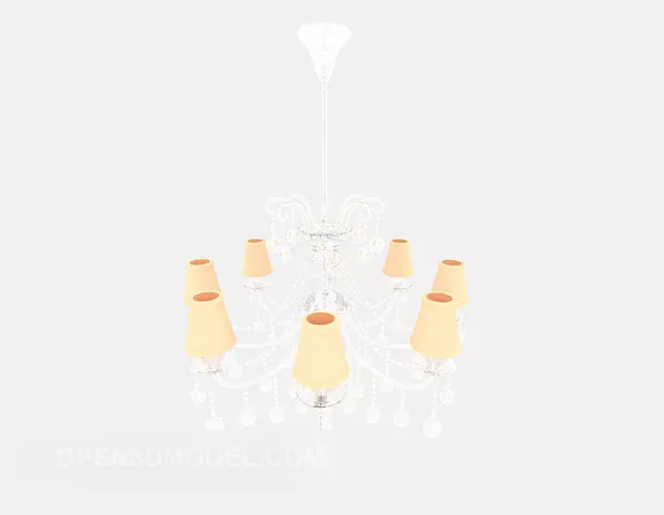 Modern Simple Style Chandelier 3d model Modern Simple Style Chandelier 3d model