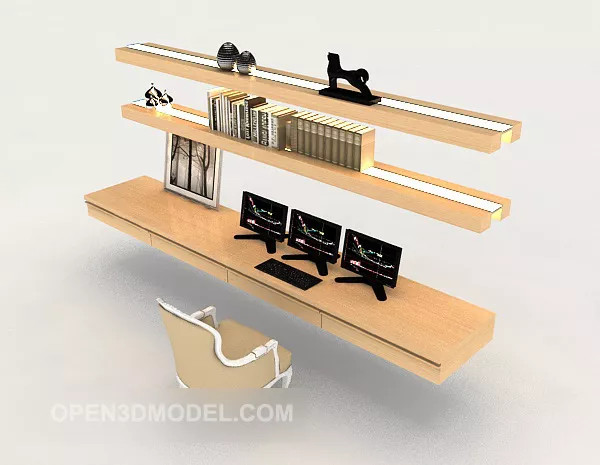 Modern Simple Table Chair 3d model Modern Simple Table Chair 3d model
