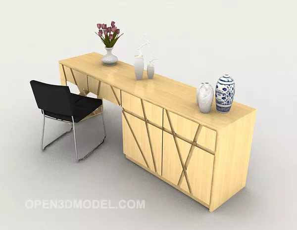 Modern Simple Table And Chair 3d model Modern Simple Table And Chair 3d model