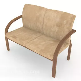 Modern Simple Wooden Home Chair 3d model