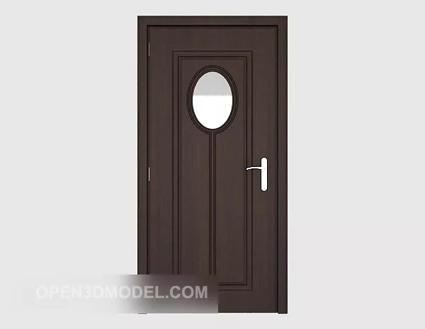 Modern Solid Wood Door Structure 3d model Modern Solid Wood Door Structure 3d model