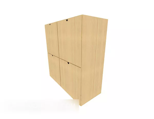 Modern Solid Wood Home Side Cabinet 3d model Modern Solid Wood Home Side Cabinet 3d model